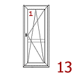 balkónové dveře – 1) OS